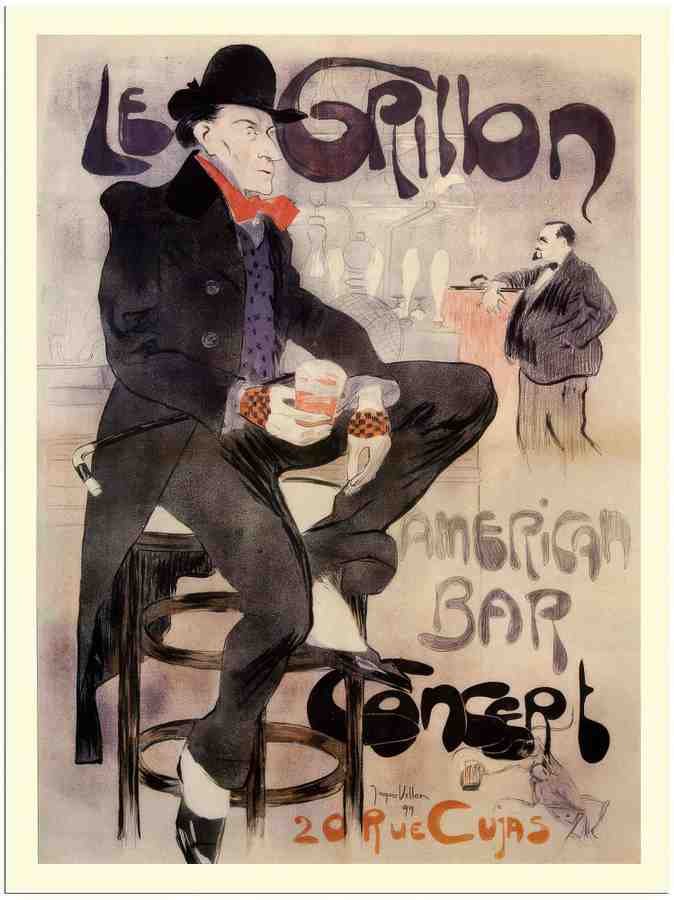 11 le grillon jaques villon 1899 2 Vintage Advert A4 Photo Print