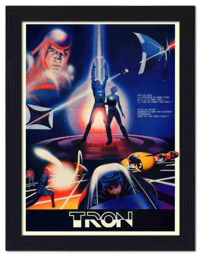1105 tron computer sci fi movie poster 2 Vintage Advert A4 Photo Print