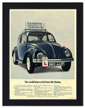 110K vw beetle 2 Vintage Advert A4 Photo Print