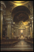 111001 Interior, Il Gesu, Rome A4 Photo Print