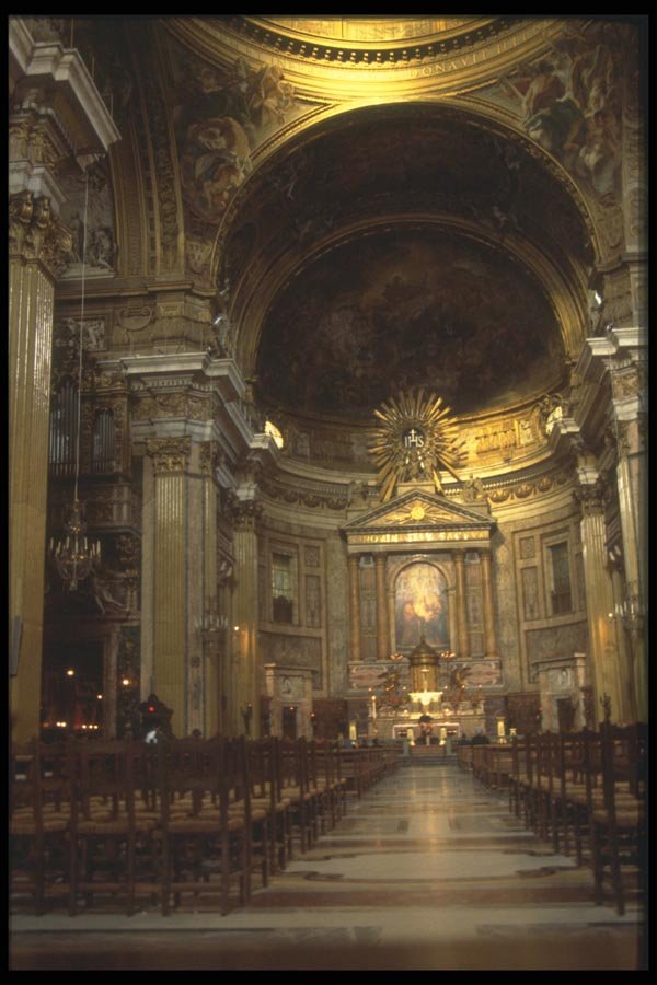 111001 Interior, Il Gesu, Rome A4 Photo Print