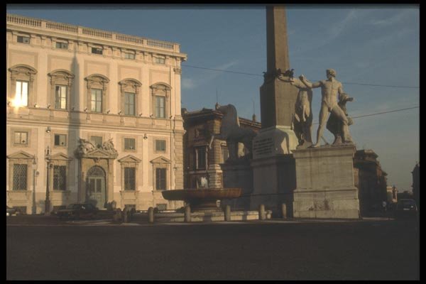 111009 Piazza Del Quirinale, Rome A4 Photo Print