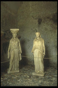 111019 Statues, Hadrian's Villa A4 Photo Print