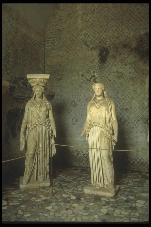 111019 Statues, Hadrian's Villa A4 Photo Print