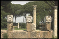 111027 Stone Masks From Theatre Stage, Ostia A4 Photo Print