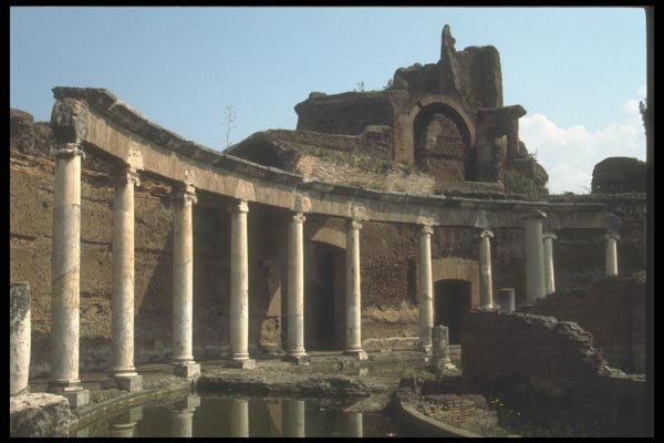 111031 Maritime Theatre, Hadrian's Villa A4 Photo Print