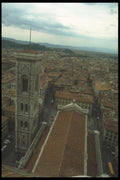 111038 Aerial View Of Giotto's Bell Tower, Florence A4 Photo Print