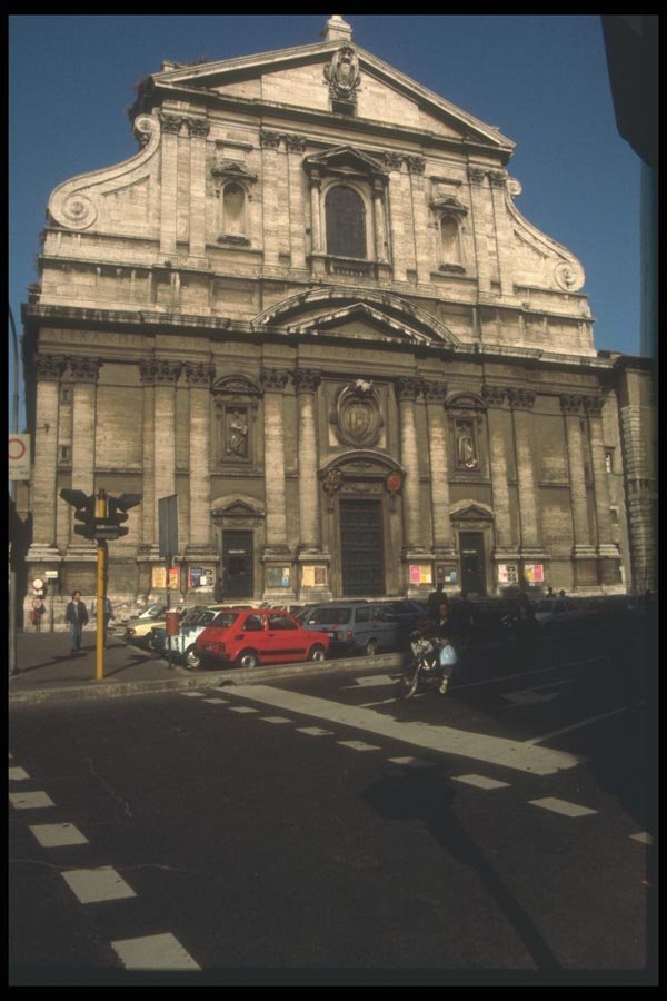 111068 Front Facade Of Il Gesu, Rome A4 Photo Print