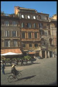 111070 Buildings At Piazza Santa Maria In Trastevere, Rome A4 Photo Print