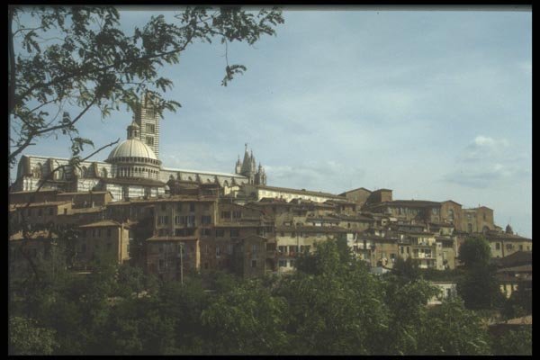 111076 View Of Siena A4 Photo Print