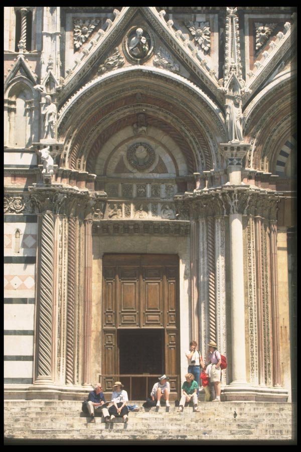 111083 Entrance, San Giovanni, Siena A4 Photo Print