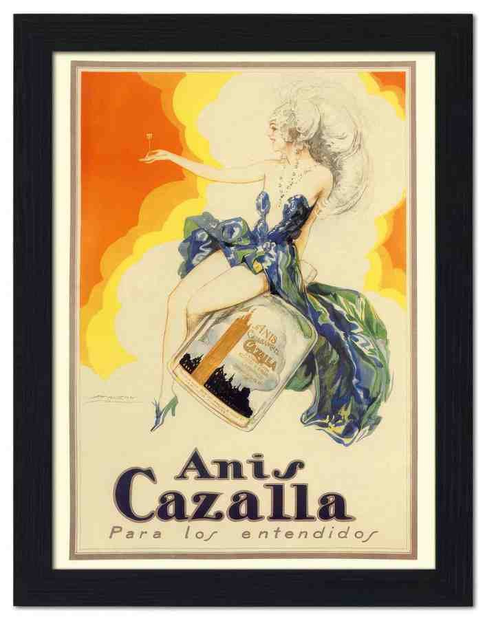 1117 anis cazalla luciano mauzan 1927 2 Vintage Advert A4 Photo Print