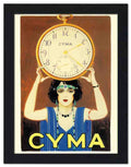 1119 cyma watches art deco poster 1920s 2 Vintage Advert A4 Photo Print