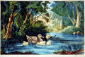 112 Pond In Woods Vintage A4 Photo Print