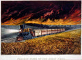 113 Prairie Fires Vintage A4 Photo Print