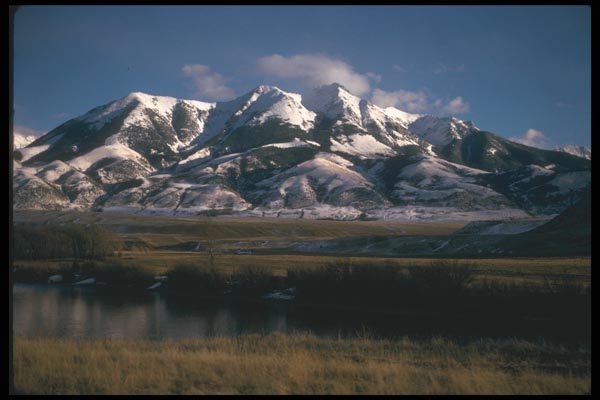 114009 Scenic Madison Range In Montana A4 Photo Print