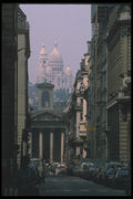116005 Sacred Heart Basilica From Haussmann Blvd., Paris A4 Photo Print