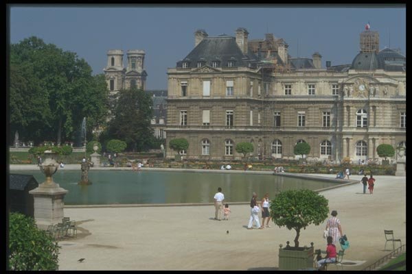 116019 The Palace And Garden Of Luxembourg, Paris A4 Photo Print