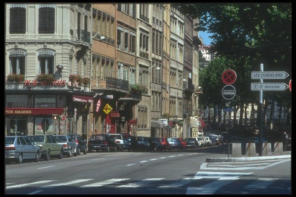 116026 Downtown Lyon A4 Photo Print