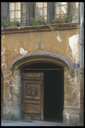 116028 Old Door To Secret Passage, Lyon A4 Photo Print