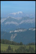 116043 View Of The 'Mont Blanc' Mountain Range A4 Photo Print