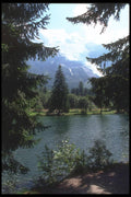 116054 Landscape Near Chamonix A4 Photo Print