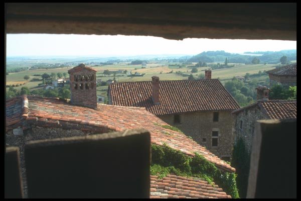 116066 Overview Of Perouges From Roof Of Museum A4 Photo Print