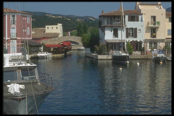 116078 A Little Bridge In Port Grimaud A4 Photo Print