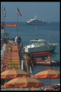 116089 Boats On Seabed, Cannes A4 Photo Print