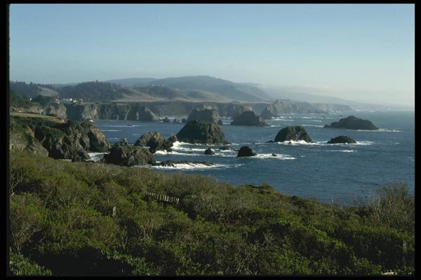 117001 Sea Stacks, Near Elk, CA A4 Photo Print