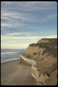 117009 Walkers On Cliff, San Mateo County, CA A4 Photo Print