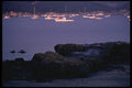 117021 Boats In Evening Light, Half Moon Bay, CA A4 Photo Print