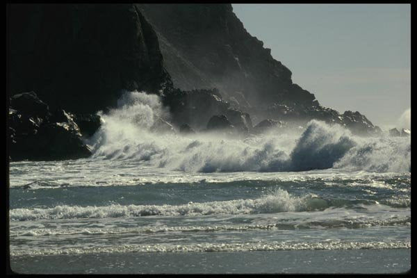 117027 Surf At Pfeiffer Beach, Near Big Sur, CA A4 Photo Print