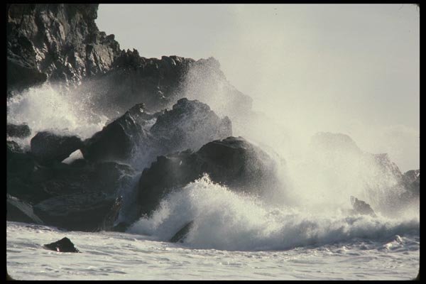 117028 Surf At Pfeiffer Beach, Near Big Sur, CA A4 Photo Print