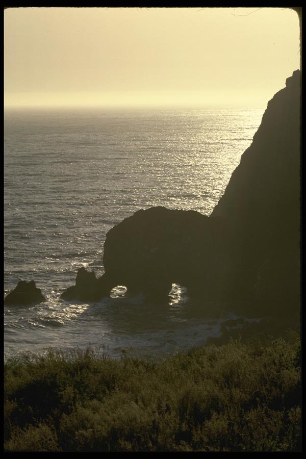 117048 Eroded Cliff, Mendocino County, CA A4 Photo Print
