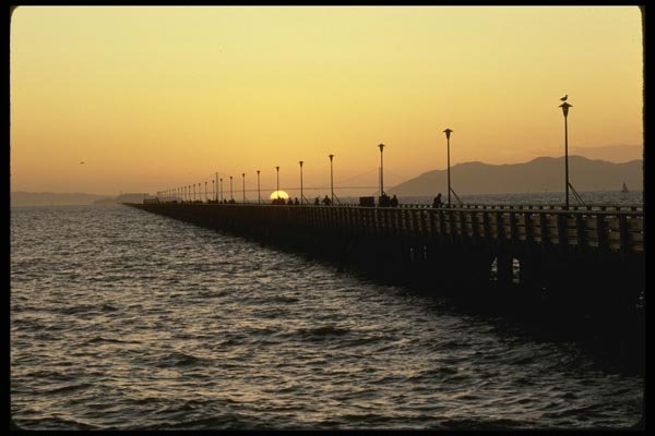 117072 Pier, Berkeley, CA A4 Photo Print