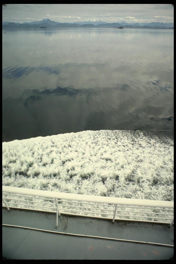 117075 From Deck Of Alaska Ferry, Southeast Alaska A4 Photo Print