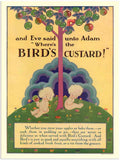 1177H Birds Custard Adam And Eve 1 1920S advert A4 Photo Print