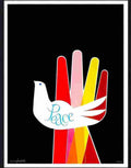 118 03 peace dove in hand anti war peace poster Advert A4 Photo Print
