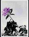 118 04 soldiers planting flower anti war peace poster Advert A4 Photo Print