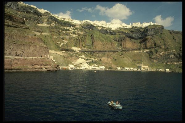 118002 Visitors Ferried To Shore By Local Craft A4 Photo Print