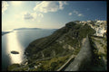 118007 View From The Top Of Santorini's Steep Caldera Wall A4 Photo Print