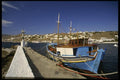 118015 Trawler Tied Up Along The Breakwater A4 Photo Print