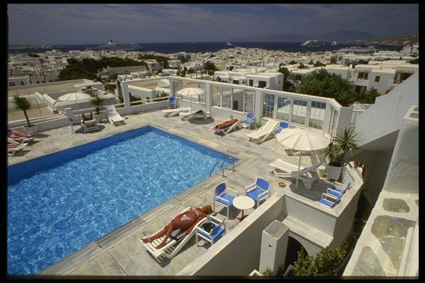 118025 A Midday Siesta Is A Mykonos Tradition A4 Photo Print