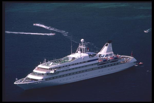 118054 A Luxury Liner Is A Frequent Visitor A4 Photo Print