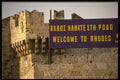 118070 All Are Welcome To Medieval Rhodes A4 Photo Print
