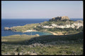 118078 View Of Lindos And Its Ancient Acropolis A4 Photo Print