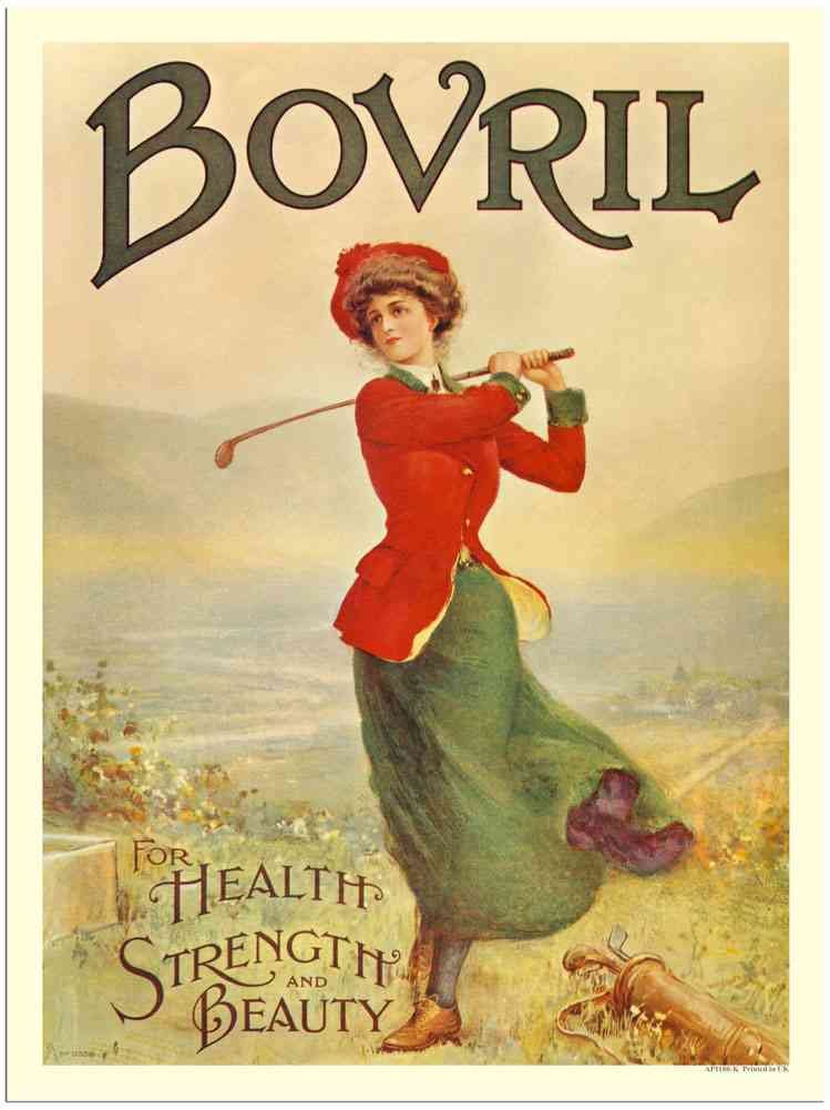 1180K Bovril For Health Strength Beauty Golf advert A4 Photo Print