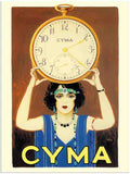 119 cyma watches art deco poster 1920s 2 Vintage Advert A4 Photo Print