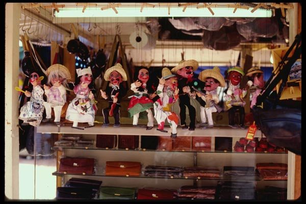 119007 Olvera Street Puppet Display A4 Photo Print